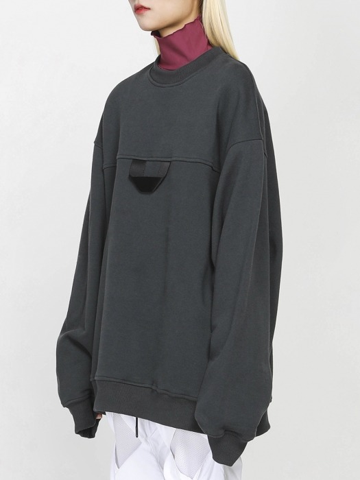 Front Handle Sweatshirt(Grey)