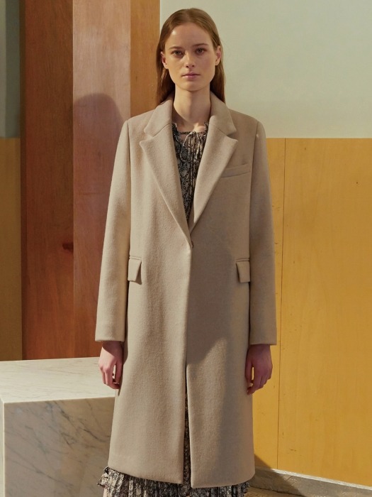 (HELEN) THREE COLORS CASHMERE COAT_BE