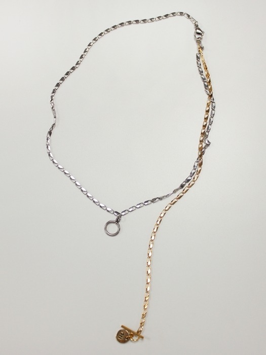 Houndstooth chain 3way necklace