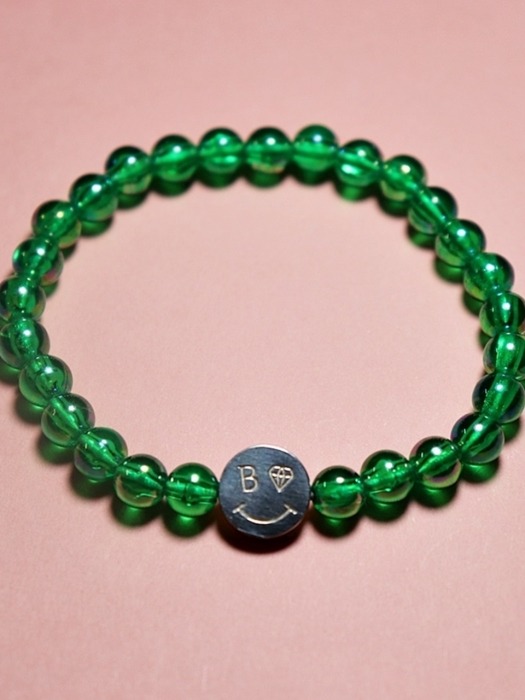 Smile Acrylic beads bracelet 스마일 투명 아크릴 비즈팔찌 3color