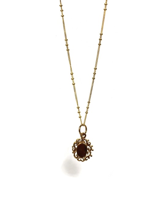 CL107 Antique gold necklace
