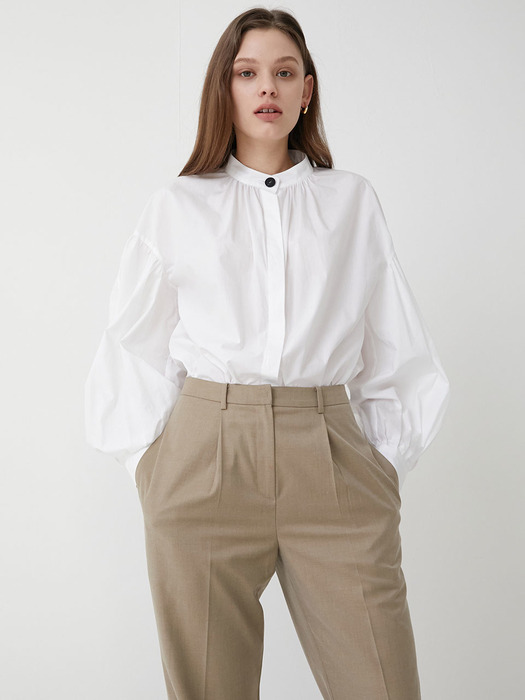 Shirring cotton blouse SW0SB017-01