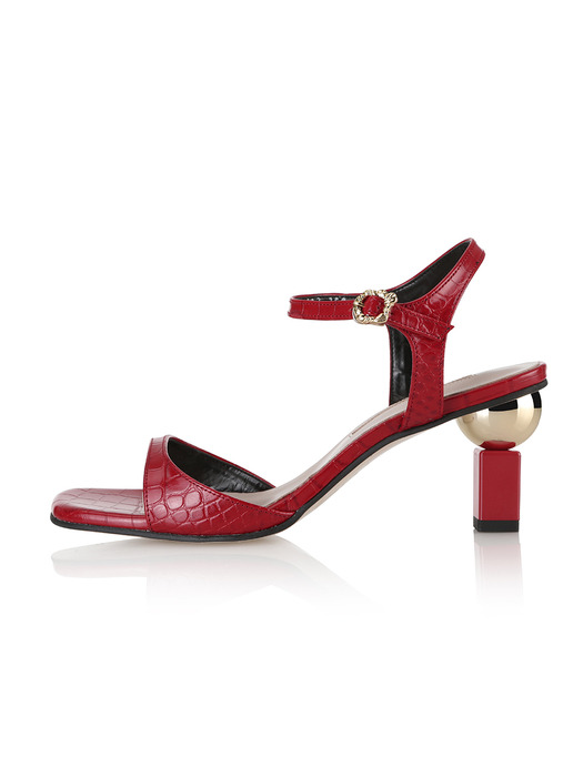 Sora sandals / 20RS-S422 Red croc+Gold