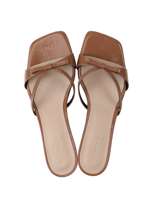 Y.01 Jane candy kitten mules / YY20S-S44 Taupe