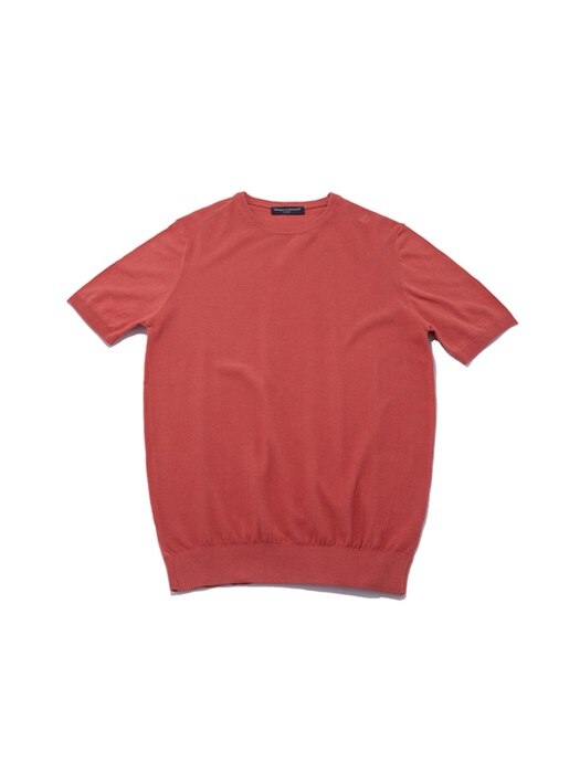 Washed Cotton Crewneck Half Knit_PE