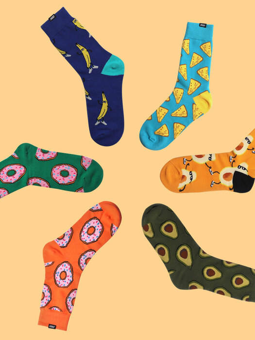 Pattern socks 푸드 패턴 양말