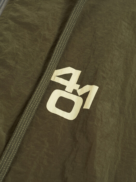 NUMBER ANORAK HOODIE_KHAKI