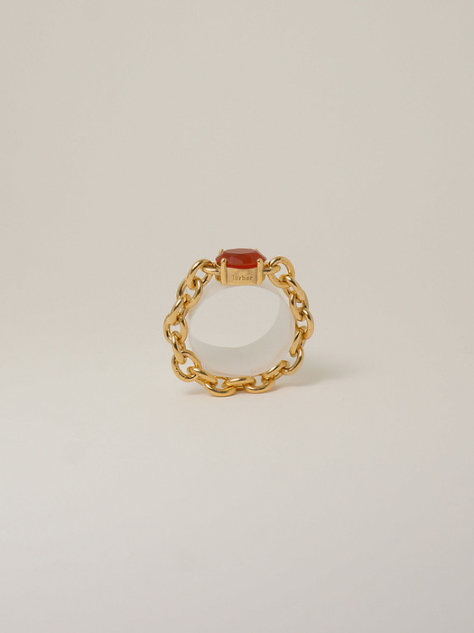 Oval planet Ring _ gold