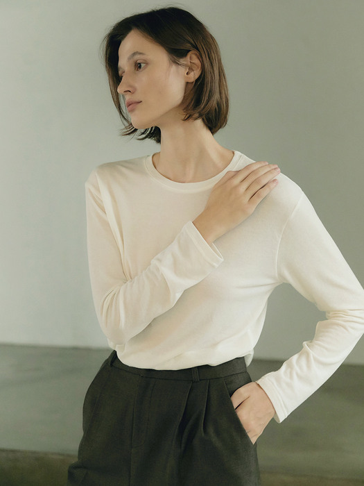 Daily Wool T-shirt - Ivory