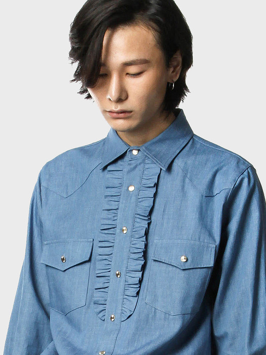 western frilled shirts[blue(MAN)]_UTS-FS21