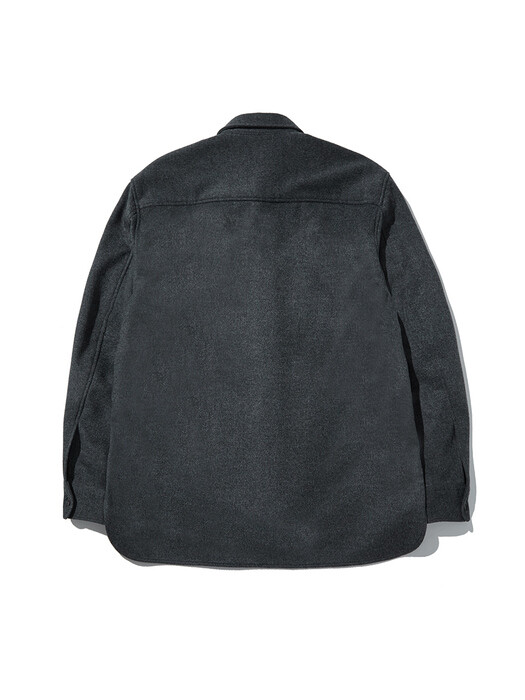 CASHMERE /  WOOL OVER SHIRTS - CHARCOAL
