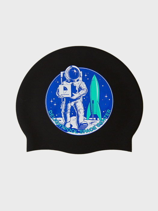 DP Space center swim cap - Cosmic black