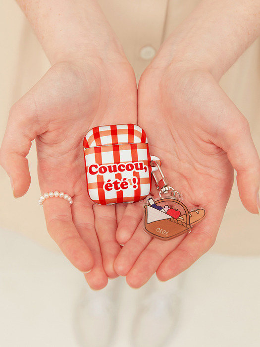 PICNIC BASKET KEYRING_beige