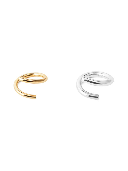 TWIST OPEN RING (SET OF TWO)