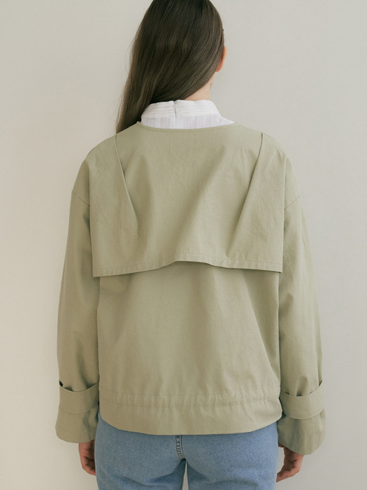 monts 1269 round pocket short jacket (light khaki)