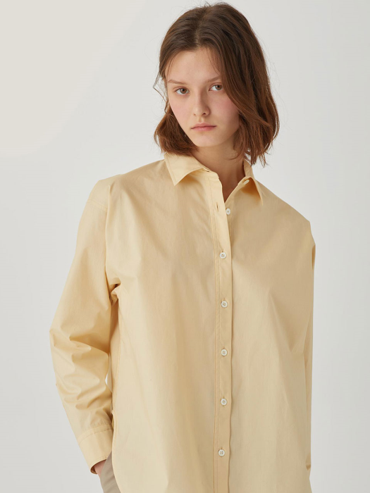 Cotton-poplin Shirt [YELLOW] JYBL1B901Y1
