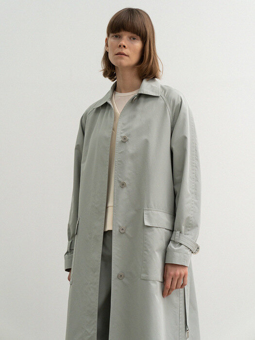 balmacaan trench coat (mint)