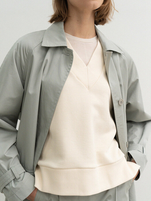 balmacaan trench coat (mint)