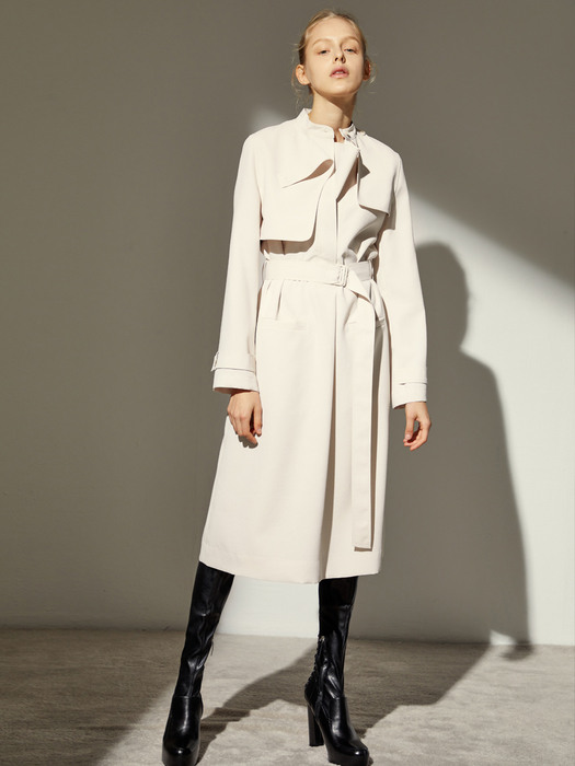 TRENCH DRESS_IVORY
