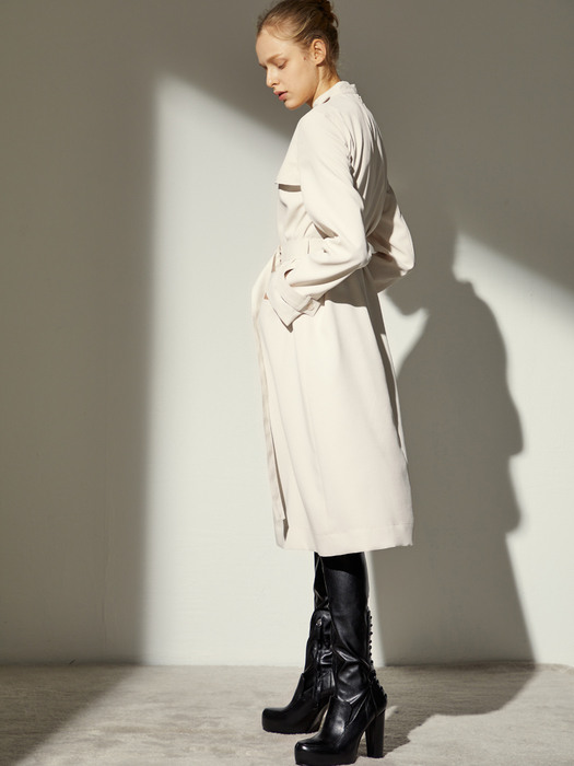 TRENCH DRESS_IVORY