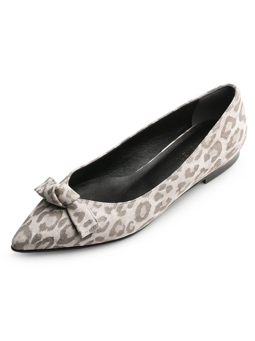 The muse v-cut flat shoes_CB0038_cool leopard