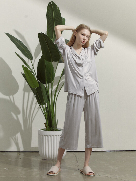 Womens Anna Grey Pajama Set