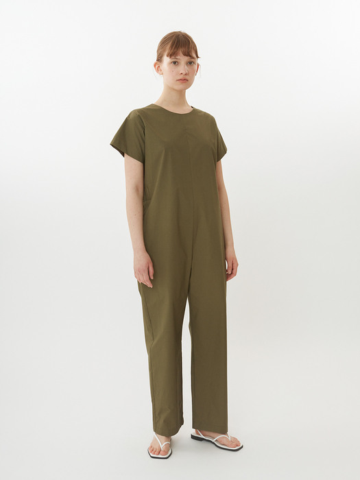 BOXY HALF JUMPSUIT_KHAKI