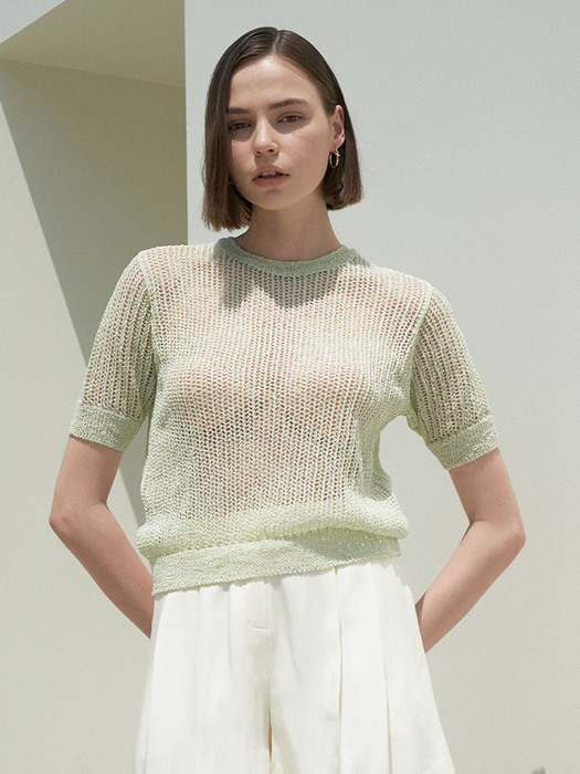  Netted Half Sleeves Knit