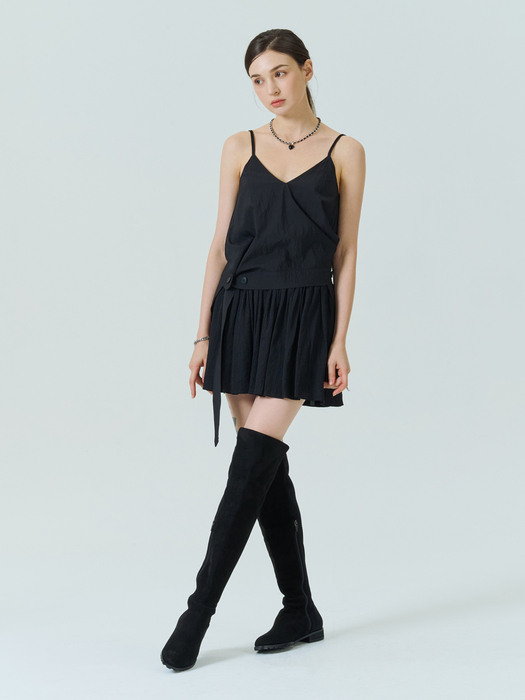 HALF AND knee-high boots_black