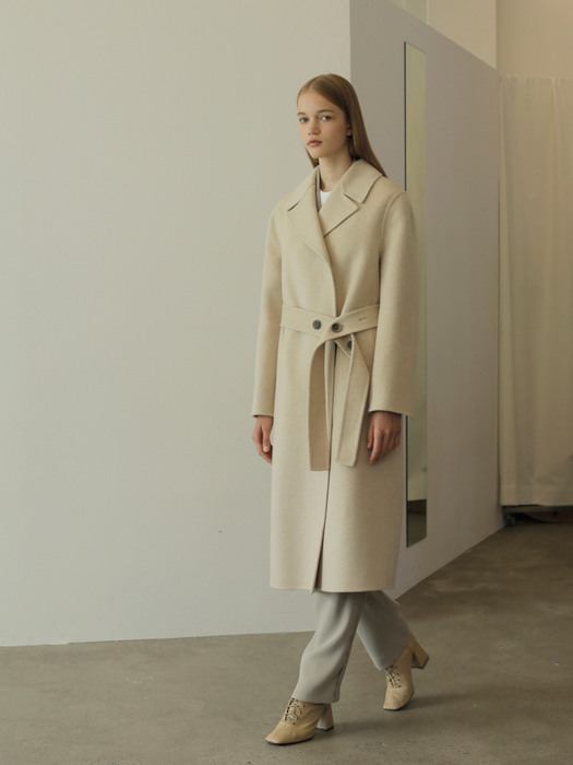 HANDMADE LONG COAT/OATMEAL