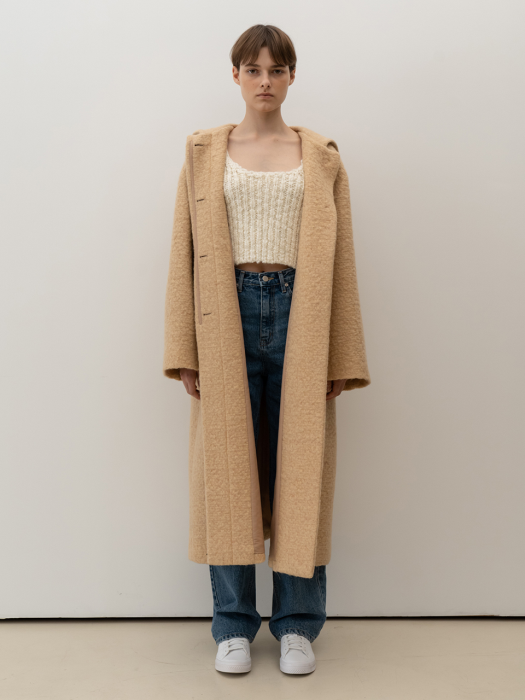 Boucle Long Coat_Beige