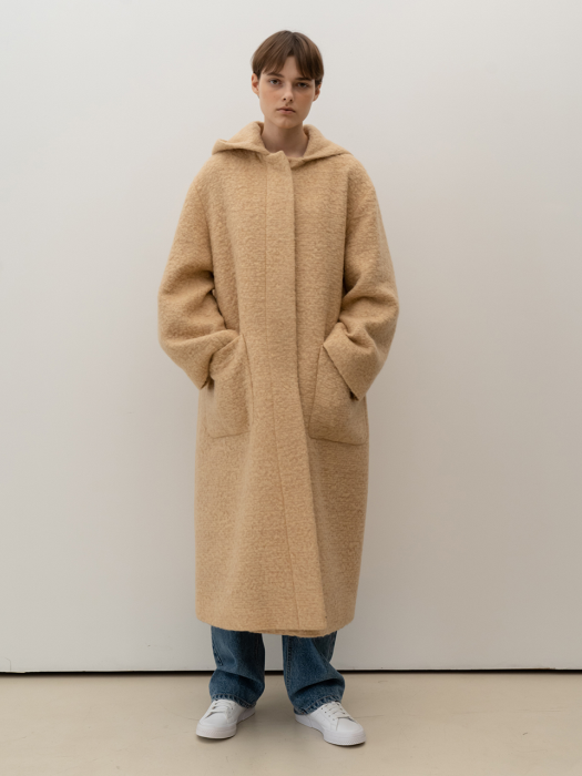 Boucle Long Coat_Beige