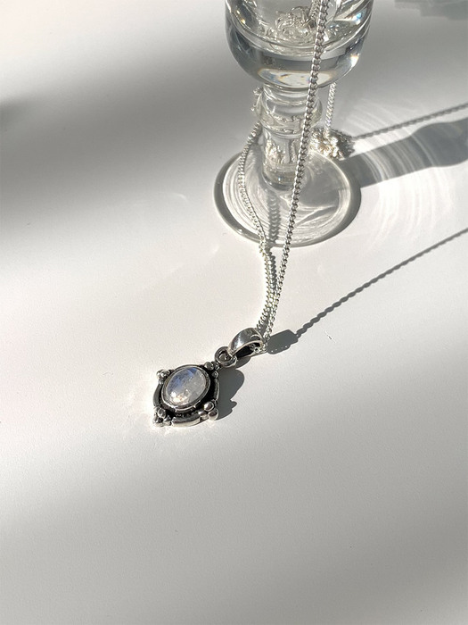 moonstone bold pendant necklace