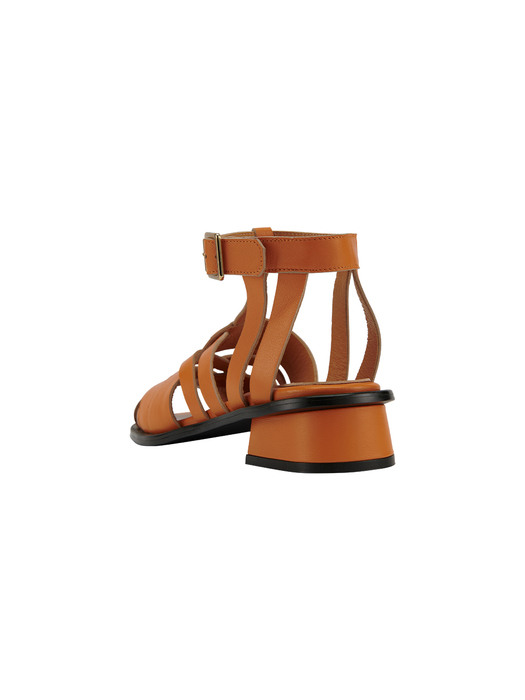 RN2-SH041 / Basket Weave Ankle Strap Sandals