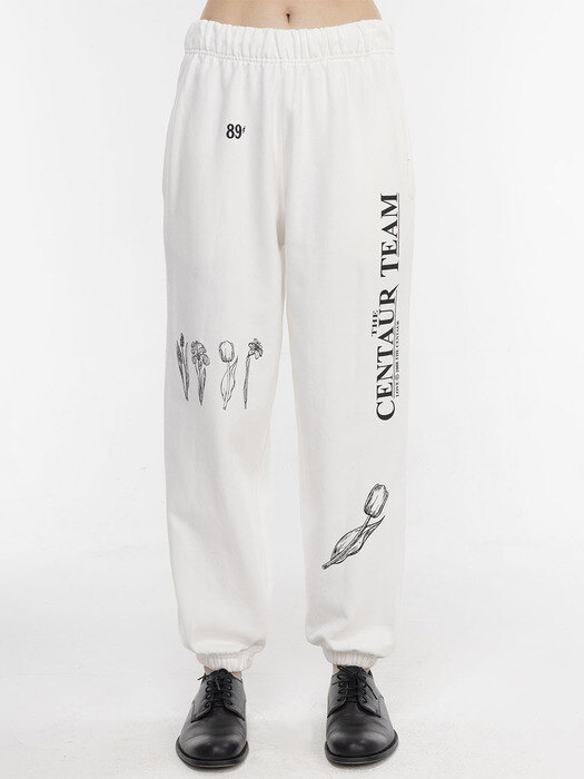 EVERY FLOWER SWEATPANTS_IVORY