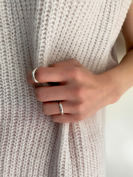 Twin Silver Ring SET