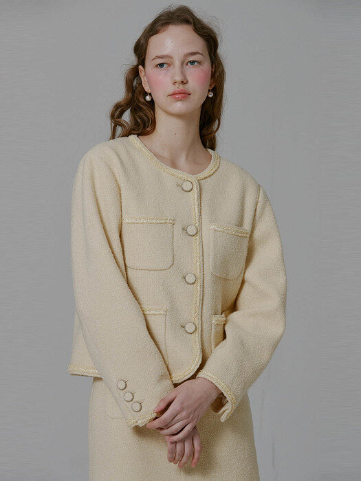 Maremma Tweed Jacket_Yellow