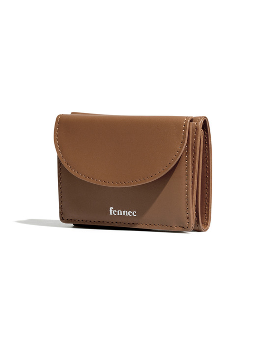 HALFMOON MINI WALLET - TAN BROWN