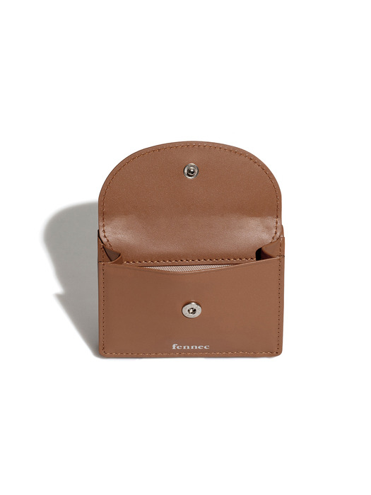 HALFMOON MINI WALLET - TAN BROWN