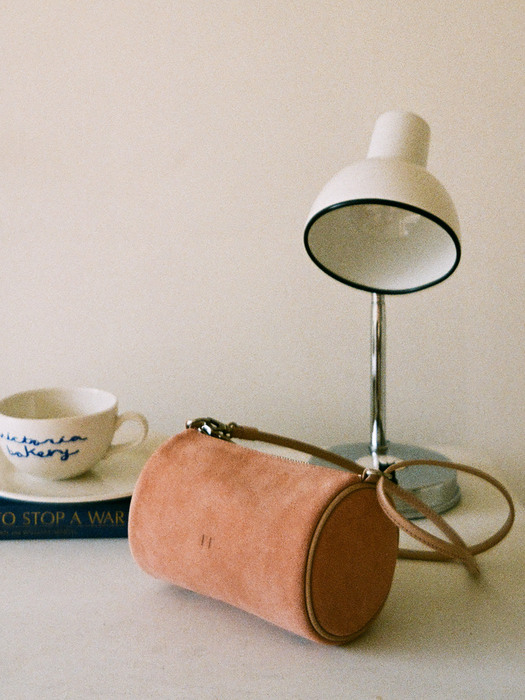 Log mini bag (Froly coral mix_suede)