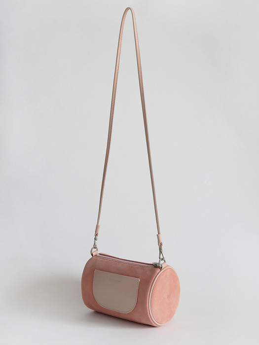 Log mini bag (Froly coral mix_suede)