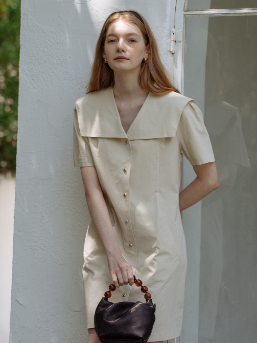 Linen wide collar OPS_Ivory