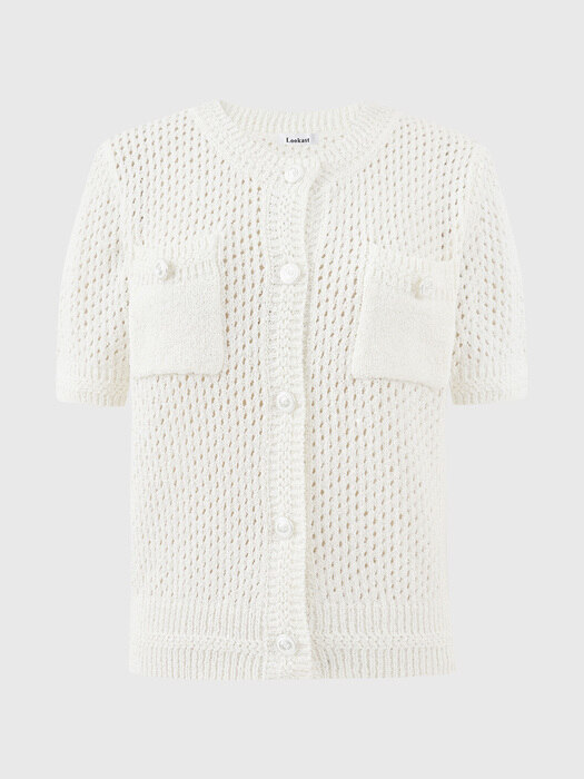 아이보리 에이미 썸머 니트 가디건 / IVORY AMY SUMMER KNIT CARDIGAN