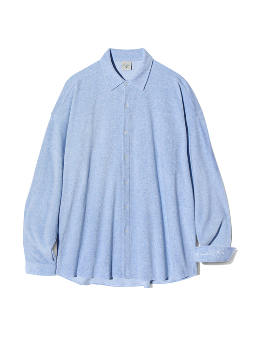 Terry Cotton shirt S104 Serenity Blue Melange