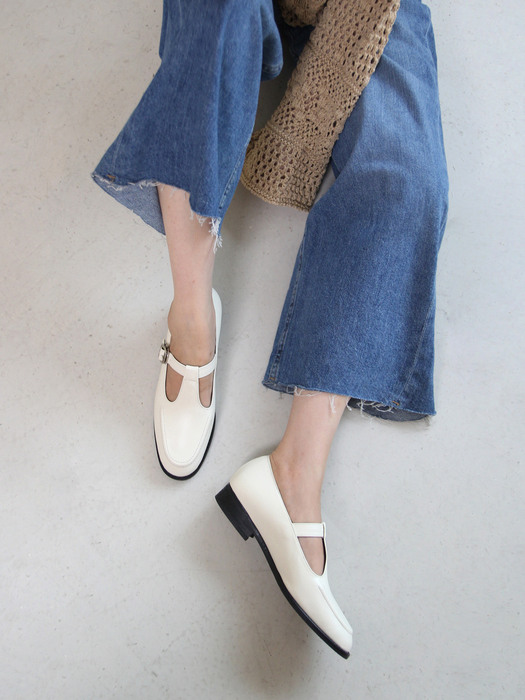 VEVERS T-strap loafer_CB0043(type2)(2colors)