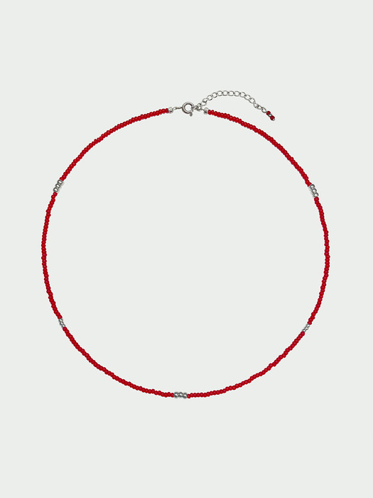 Ade-Matt Red Necklace