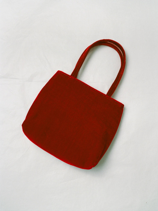 LITTLE VELVET BAG RED