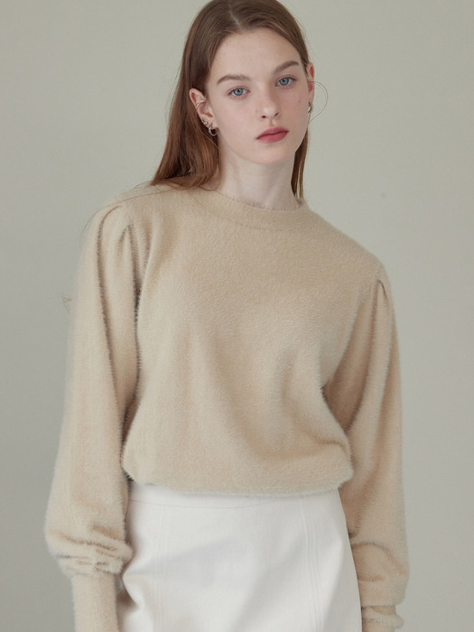 iuw1274 fur puff knit (beige)
