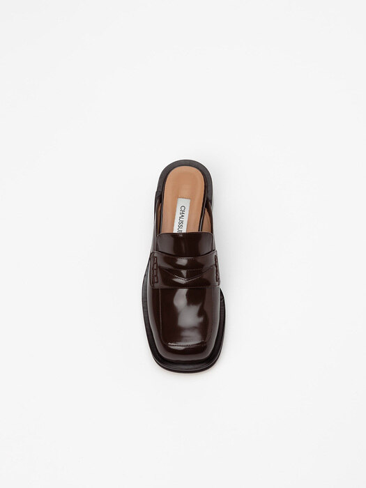 Tenor Loafer Slides in Dark Brown Box