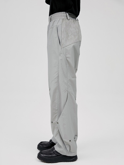 Obtuse Triangle Flap Pants - Gray (FL-226)